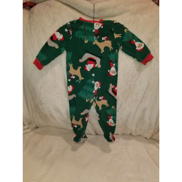 Carters Pajamas Baby 18 Mos Christmas One Piece Footed‎ Fleece - Picture 2 of 4